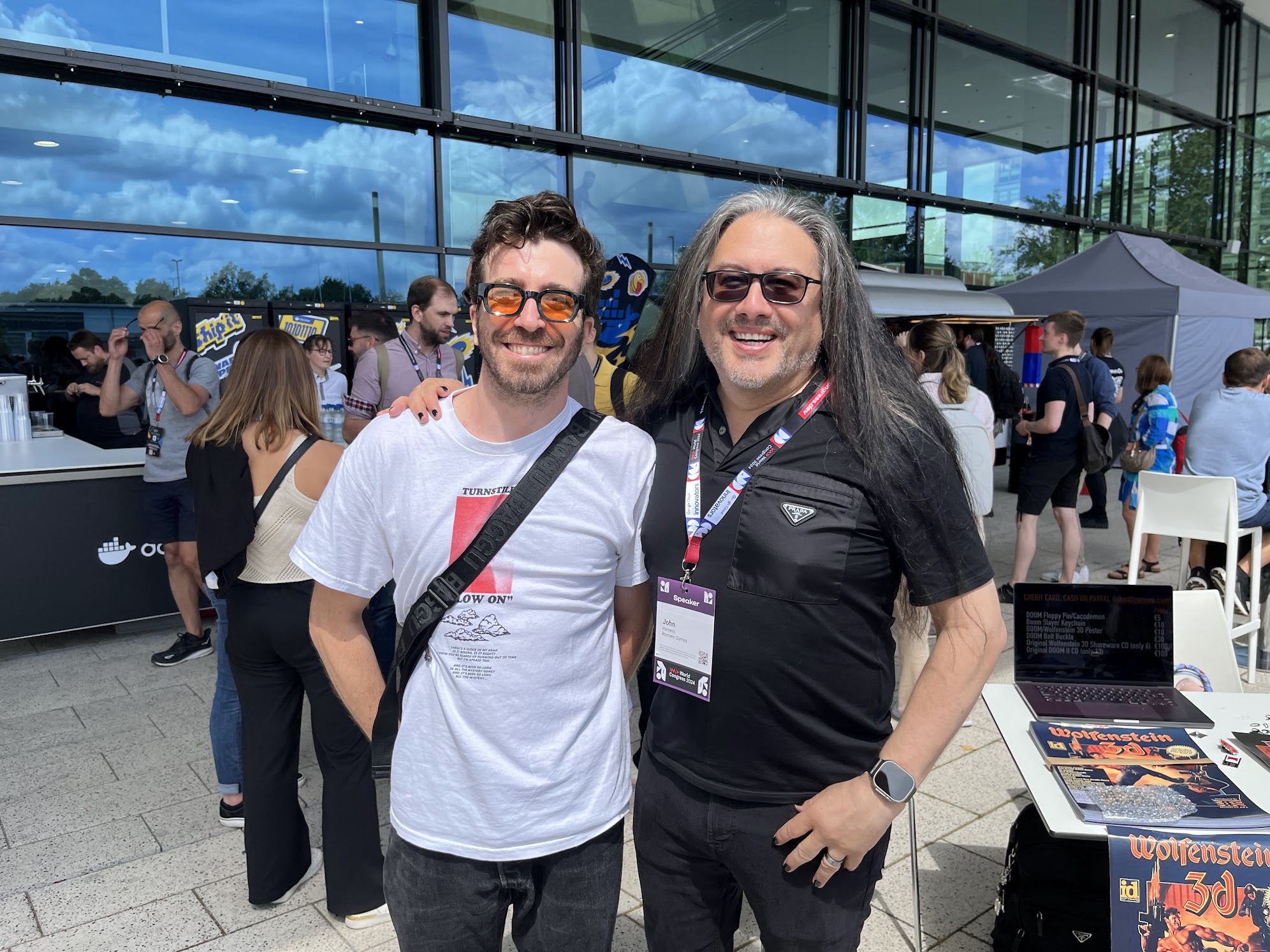 Me and John Romero in 2024